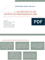 Análisis de Los Proyectos Del Distrito de Independencia-Lima