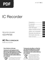 manual instrução icd px312 | Gravador de Áudio | Armazenamento de Dados