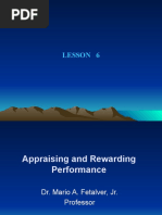 LESSON 6. Appraising and Rewarding Perfromance