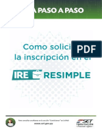 Guía Paso A Paso - Inscripción en El IRE RESIMPLE