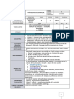 GUÍA DE TRABAJO VIRTUAL  DE TECNOLOGIA GRADO SEXTO CUARTO PERIODO