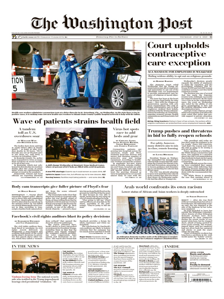 The Washington Post July 92020 Government Politics