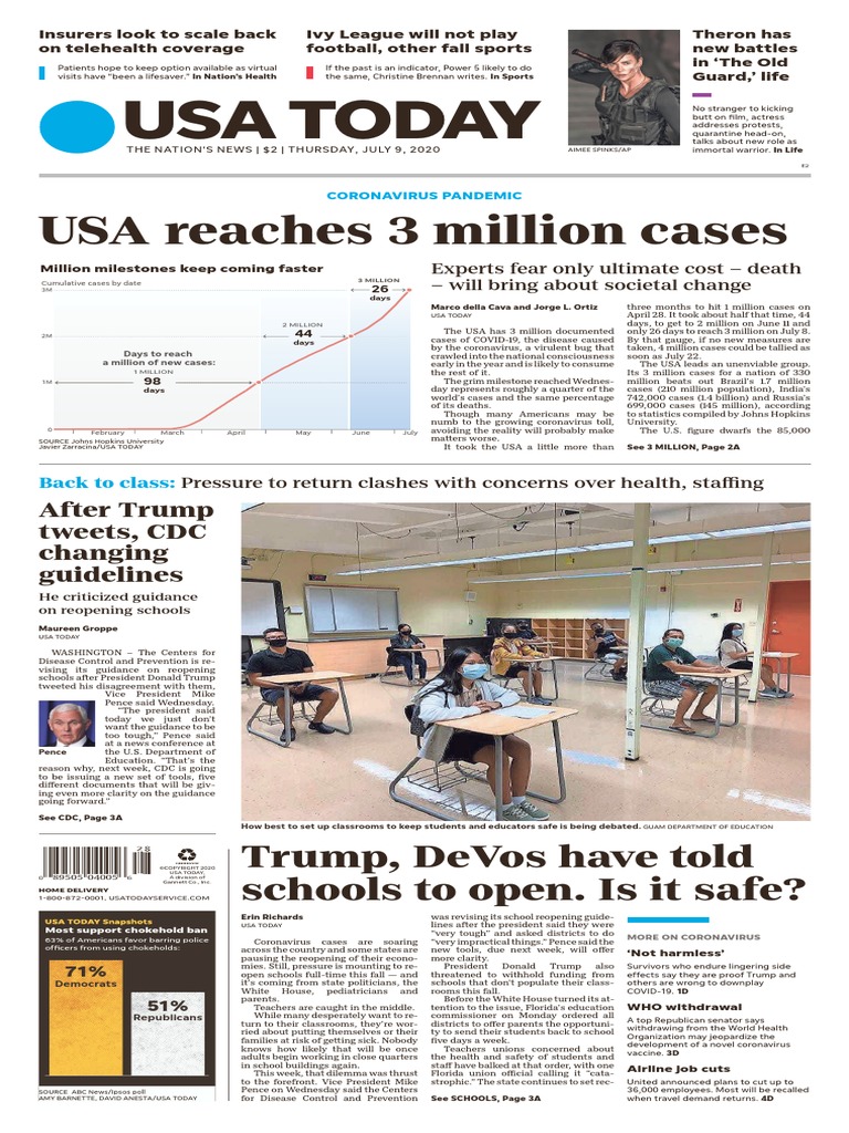 Rdo Calendar 2023 Nypd Usa Today: Usa Reaches 3 Million Cases | Pdf | Mike Pence | Subscription  Business Model