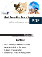 Ideal Reception Team Structure