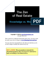The Zen of Real Estate: Knowledge vs. Wealth