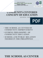 Community Centered Concept of Education