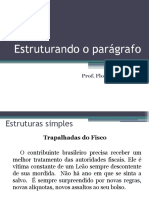 ESTRUTURA DO PARAGRAFO