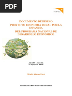 Diseño Proyecto ECONOMIA RURAL PARA LA INFANCIA - 188105 25-08-09