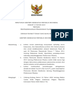 PMK NOMOR 15 TAHUN 2019 TTG Penyelenggaraan Fraksionasi Plasma PDF