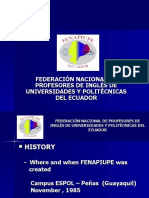 Federación Nacional de Profesores de Inglés de Universidades Y Politécnicas Del Ecuador