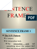 Sentence Frames 1-5