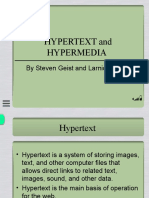 Hypertext and Hypermedia: by Steven Geist and Larnic Ransom