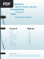 Assessment Techniques Vertical Audit Pdf