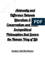 The Animosity Between Liberalism and Conservatism, and Other Political and Social Philosophies That Govern The Human Way of Life
