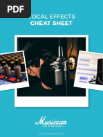 Vocal Effects: Cheat Sheet