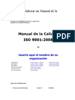 Guía para elaborar  Manual de Calidad 9001_2008 (1)
