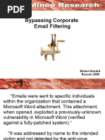 Bypassing Corporate Email Filtering