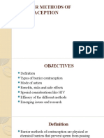 Barrier Methods of Contraception