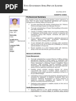 Sample - Resume-IOCL Format