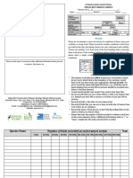 Data sheet Common Bird Monitoring Programme