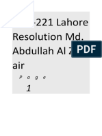 GED-221 Lahore Resolution Md. Abdullah Al Zob Air: P A G E