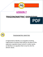 Math12-1 - Lesson 7 - Trigonometric Identities