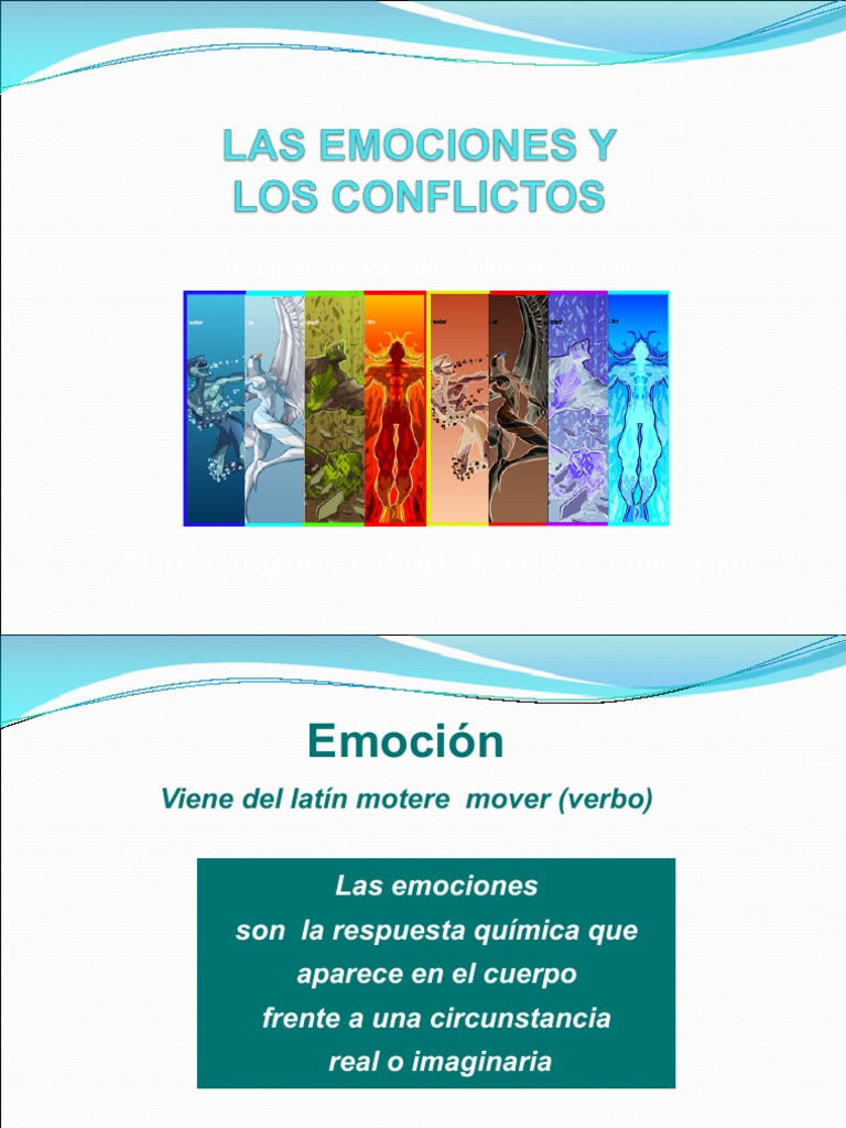 Emociones y Conflicto | PDF | Las emociones | Temor