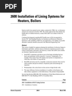 IRM2600 Installation of Lining Systems For