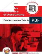 Sole Proprietorship Final Accounts