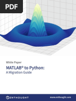 Enthought MATLAB To Python White Paper