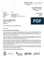 200707 - Letter to Rt Hon Gavin Williamson MP Re School Rebuilding Programme