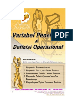 Variable Penelitian Dan Definisi Operasional Variable2