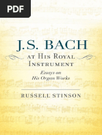 Bach at His Royal Instrument - Essays On His Organ Works - Russell Stinson PDF