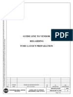 Guide Line To Vender Reg. Tube Layout Preparation (6946-00-EE-TL-6160 RA)