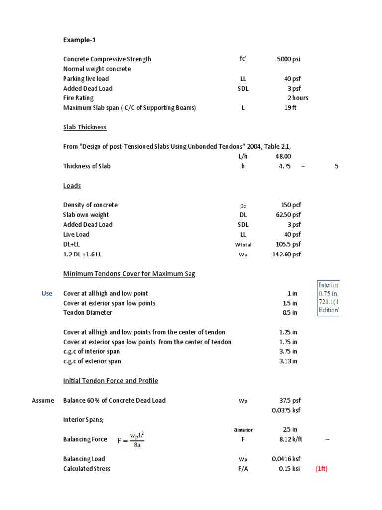 One Way Slab Design | Download Free PDF | Prestressed Concrete ...