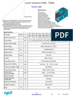 Topstek Current Transducers TD25A-400A Specs, Features & Applications