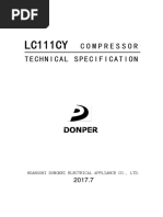 LC111CY: Compressor Technical Specification