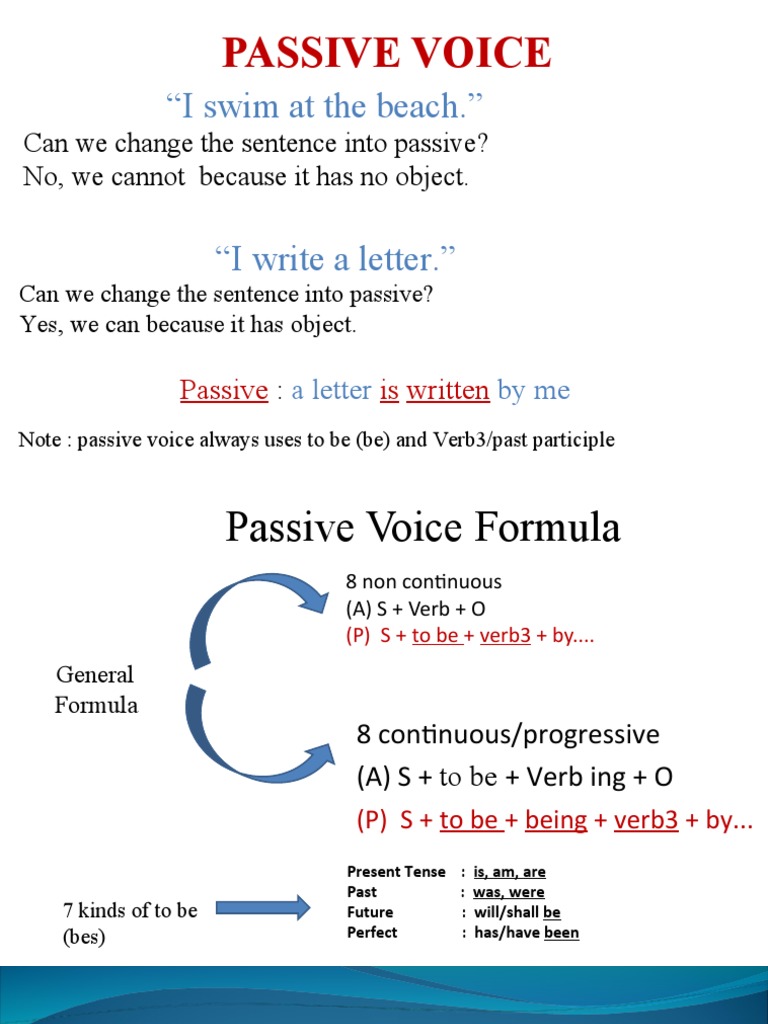 Passive Voice Ready | PDF | Grammatical Tense | Linguistic Morphology