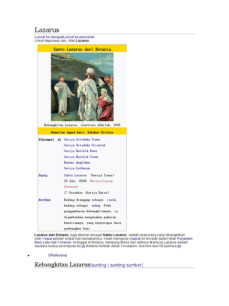 Lazarus | PDF