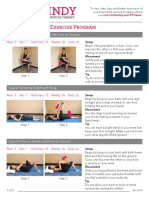 Piriformis Home Exercise Program