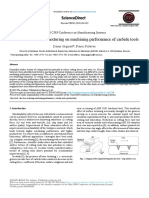 Influence of Rake Face Texturing On Machining Performance of Carbide Tools