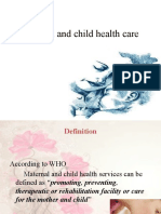 Maternal and Child Health Care