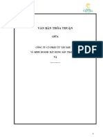 Mẫu Văn Bản Thỏa thuận PDF