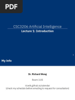 CSC3206 Artificial Intelligence - Lecture 1