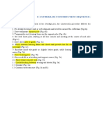 Cofferdam construction sequence