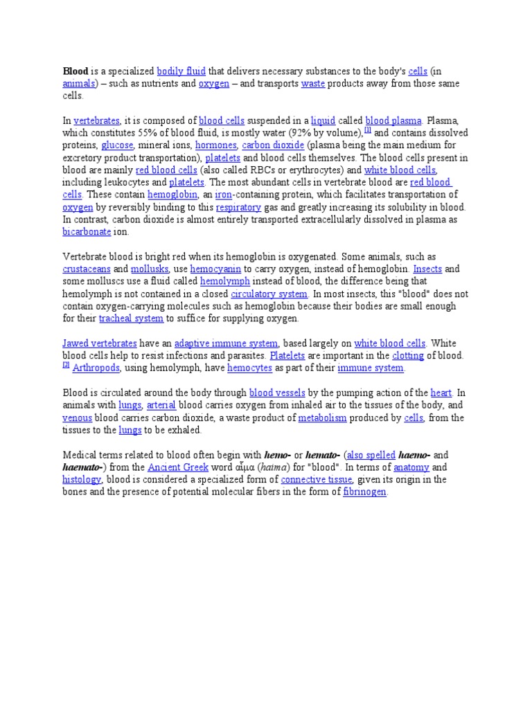 Blood | PDF | Blood | Blood Cell