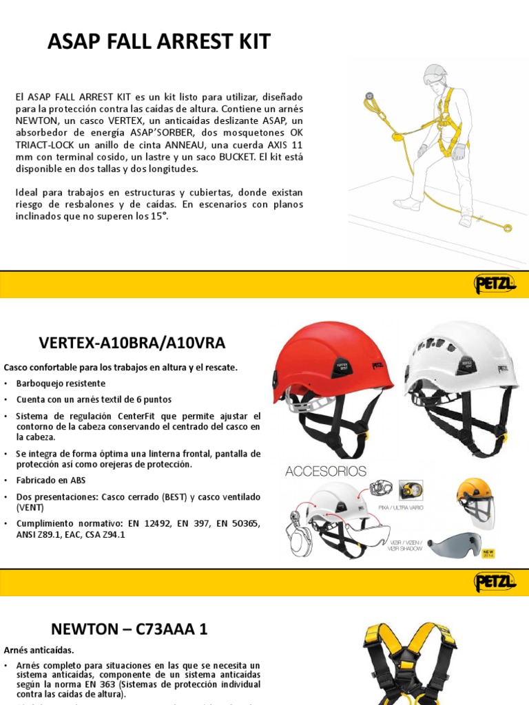 Kit Anticaídas ASAP: Protección Completa | PDF | Cuerda | Equipo