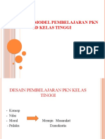 DESAIN DAN MODEL PEMBELAJARAN PKN SD KELAS TINGGI