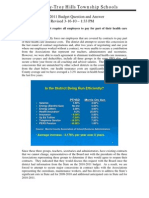 Parsippany-Troy Hills Township Schools: 2010-2011 Budget Question and Answer Revised 3-16-10 - 1:33 PM