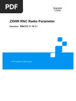 ZXWR RNC (V3.11.10) Radio Network Controller Radio Parameter Reference - 604911